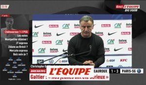 Galtier : « Il a fallu recadrer tout le monde à la pause » - Foot - Coupe - PSG