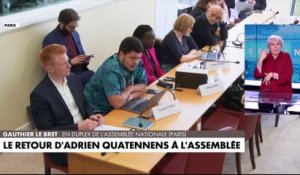 Adrien Quatennens : condamné pour violences conjugales, le député LFI a fait son retour à l'Assemblée