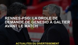 RENNES-PSG: La demande drôle de Genesio à Galtier avant le match