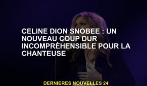 Céline Dion snobée : Un nouveau coup incompréhensible pour la chanteuse
