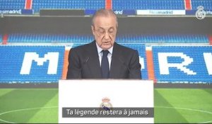 Real Madrid - Pérez : “Cher Karim, cher capitaine, merci d'avoir magnifié l'histoire de ce club”
