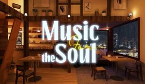 Gentle Rain Sound & Sweet Jazz Music in Cozy Coffee Shop Ambience for Relax, Sleep and Work