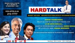 Hardtalk : Harish Chundunsing reçoit le Dr Arvin Boolel Nando Bodha et Joanna Bérenger_0