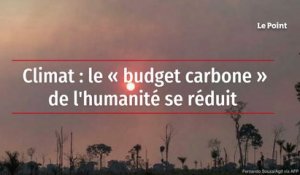 Climat : le « budget carbone » de l'humanité se réduit