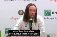 Roland-Garros - Swiatek : "Ce qu'a fait Rafa Nadal ici, c'est totalement hors de ma portée"