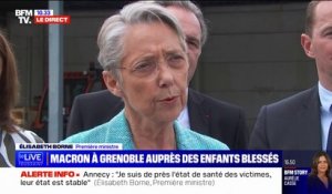 Élisabeth Borne sur les enfants blessés à Annecy: "Aujourd'hui, leur état est stable"