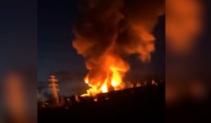 Incendie dans des entrepôts de Bolloré Logistics près de Rouen : le feu désormais circonscrit