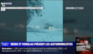 La neige et le verglas surprennent des automobilistes dans le Sud-Ouest et en Haute-Savoie
