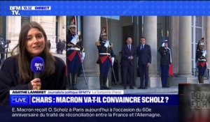 Emmanuel Macron reçoit Olaf Scholz pour le 60e anniversaire du traité de l'Élysée