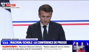 Emmanuel Macron: "Nous allons lancer en cette année 2023 un premier billet de train franco-allemand pour les jeunes"