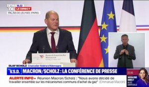 Olaf Scholz: "Nos deux pays ont beaucoup fait pour aider l'Ukraine sur le plan financier, humanitaire et avec des armements"