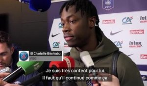 PSG - El Chadaille Bitshiabu : "Mbappé ? Un très, très grand joueur"