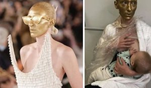 Une mannequin donne le sein à son enfant durant la Fashion Week, un geste puissant salué par les internautes