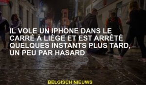 Il vole un iPhone sur la place de Liège et a été arrêté quelques instants plus tard, un peu par hasa