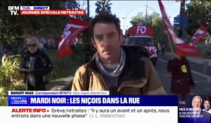 Réforme des retraites: le cortège de la manifestation à Nice sur le départ