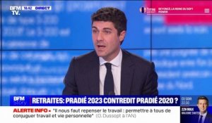 Aurélien Pradié: "Je n'ai jamais dit que j'étais hostile au report de l'âge légal de départ à la retraite"