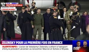 Volodymyr Zelensky accueilli à Paris par Sébastien Lecornu
