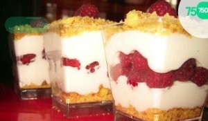 Tiramisu aux framboises et sablés bretons