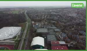 Le Brabant wallon vu du ciel :  Le Complexe sportif de Blocry / Louvain-la-Neuve