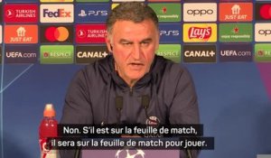 PSG - Galtier : "Mbappé ne fera pas acte de présence sur le banc de touche"