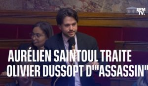 La député LFI Aurélien Saintoul sanctionné après avoir traité Olivier Dussopt d'"assassin"