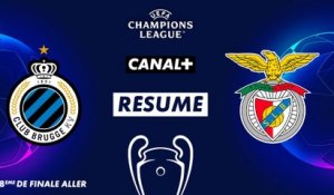 Le résumé de Bruges / Benfica - Ligue des Champions (8ème de finale aller))