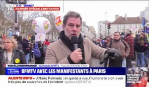 Mobilisation contre la réforme des retraites: le cortège parisien s'élance de la place de la Bastille