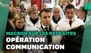 Réforme des retraites : Macron à Rungis auprès de la France qui se lève tôt