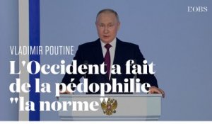 Poutine accuse l'Occident d'avoir fait de la pédophilie "la norme"