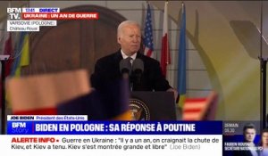 Joe Biden à Varsovie: "Il y a un an, on craignait la chute de Kiev, et Kiev a tenu, Kiev s’est montrée grande et libre"