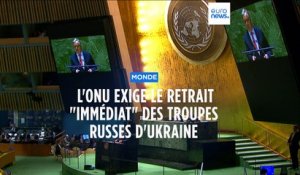 L'Assemblée générale de l'ONU exige le retrait "immédiat" des troupes russes d'Ukraine