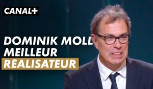 Dominik Moll reçoit le César de la meilleure réalisation pour La Nuit du 12 - César 2023 - CANAL+