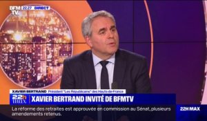 Xavier Bertrand sur les retraites: "Aller au blocage, ce n'est pas ce que souhaitent les Français"