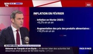 Olivier Véran: "L'inflation sera d'environ 10% entre mars 2022 et mars 2023"