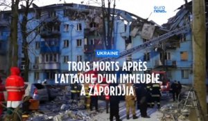 Ukraine : trois morts dans l'attaque d'un immeuble à Zaporijjia