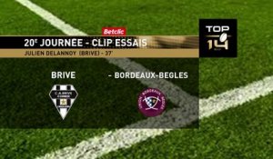 TOP 14 - Essai de Mesulame KUNAVULA (CAB) - CA Brive - Union Bordeaux-Bègles - Saison 2022:2023