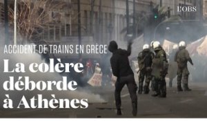 A Athènes, violents heurts entre policiers et manifestants après la catastrophe ferroviaire