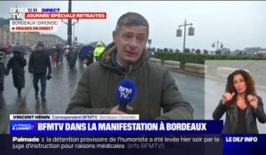 À Bordeaux, les manifestants se rassemblent Place de la Bourse