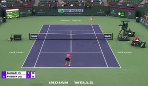 Indian Wells - Sakkari renverse Kvitova