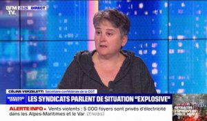 Jusqu'où peuvent aller les actions contre la réforme des retraites? Pour Céline Verzeletti (CGT), "la limite, c'est l'appel à la violence"