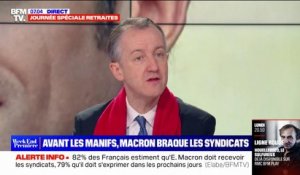 Sondage BFMTV - Retraites: 82% des Français estiment qu'Emmanuel Macron doit rencontrer les syndicats