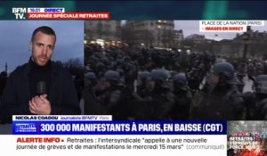 Manifestation à Paris: un cortège, deux ambiances