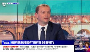 Réforme des retraites: "Nous sommes convaincus de pouvoir construire cette majorité" à l'Assemblée, affirme Olivier Dussopt