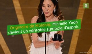 Michelle Yeoh, première femme asiatique à remporter l'Oscar de la meilleure actrice