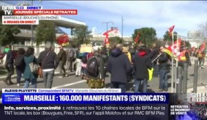 Marseille: 160.000 manifestants dans le cortège contre la réforme des retraites selon les syndicats, 7000 selon la police