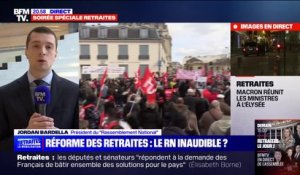 Jordan Bardella appelle "les députés qui aiment les Français" à rejeter la réforme des retraites