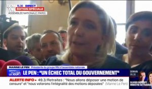 Marine Le Pen à Élisabeth Borne: "Il faut partir madame"