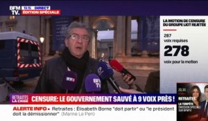 Jean-Luc Mélenchon: "Le moment est venu de passer à la censure populaire"