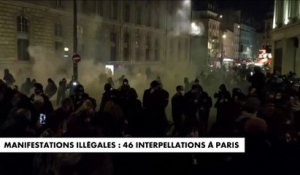 46 interpellations à Paris après les manifestations illégales