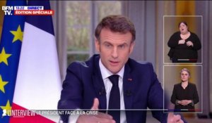 Emmanuel Macron: "L'école, la santé, l'écologie, c'est ça les trois priorités"